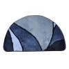 Tapis De Bain Demi-lune Motif Minéral
