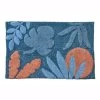 Tapis De Bain Pur Coton Motif Feuillage