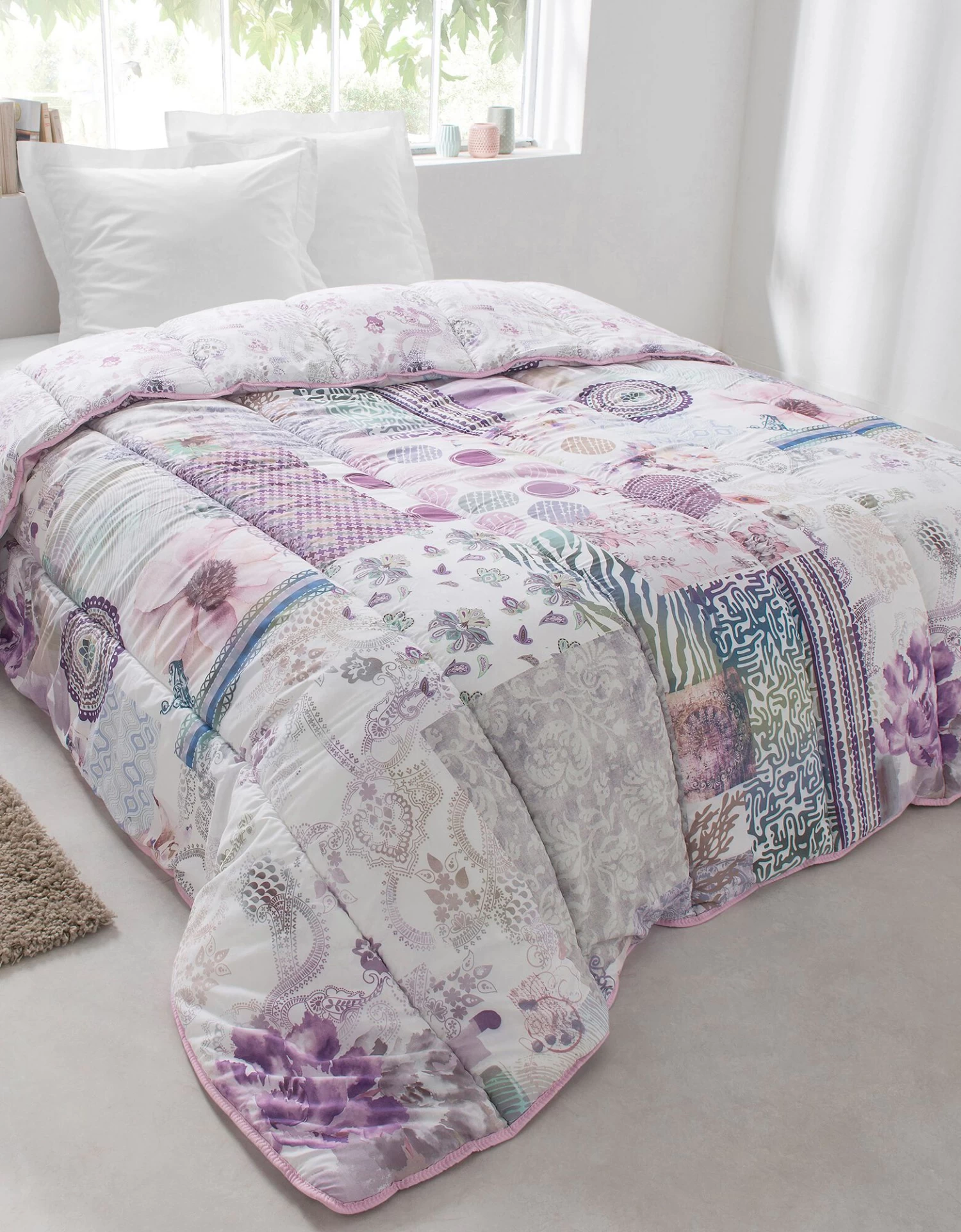 Couette Coton Imprimée Champêtre 400g/m2