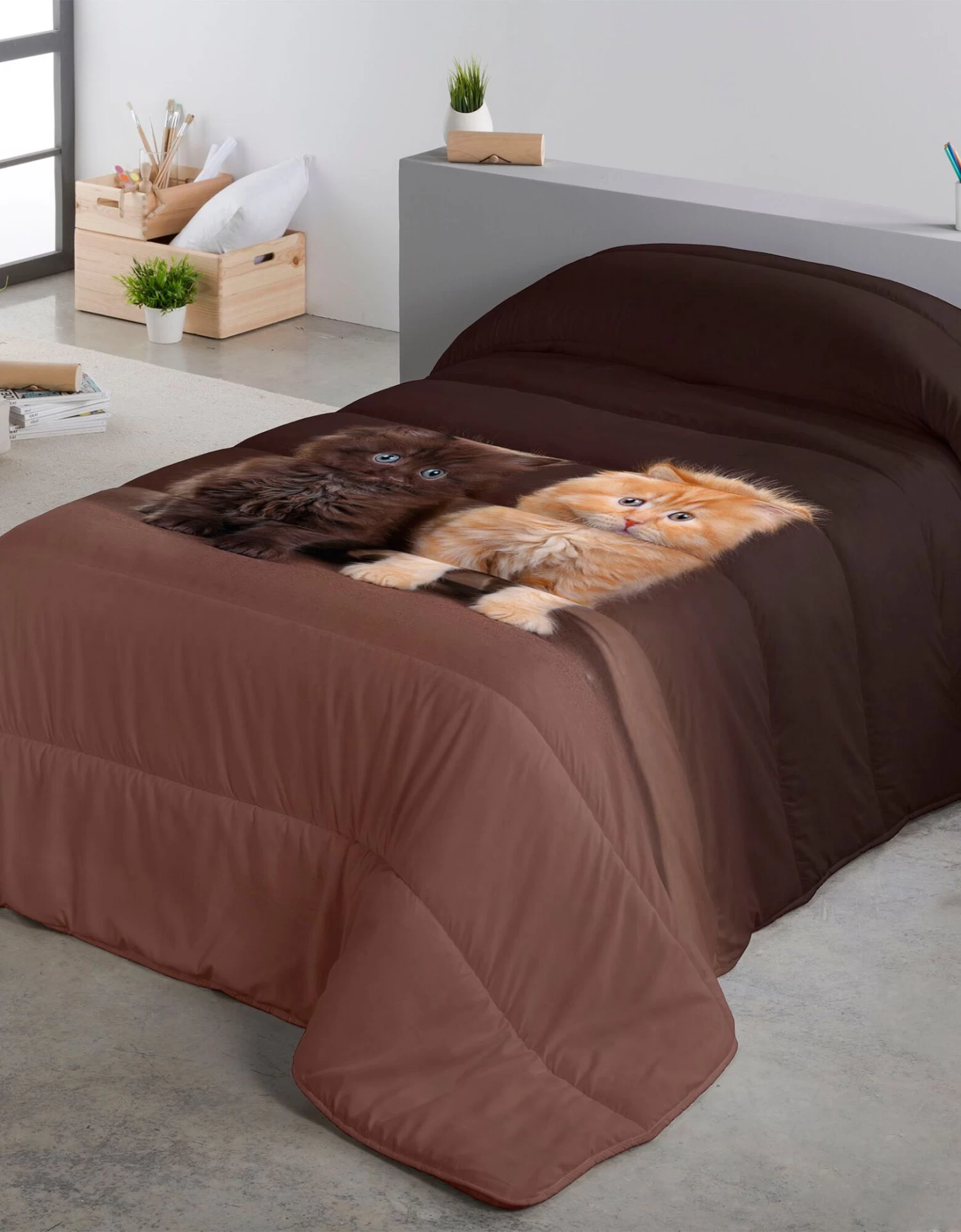 Couette Microfibre Duo Chatons 200 G/m²