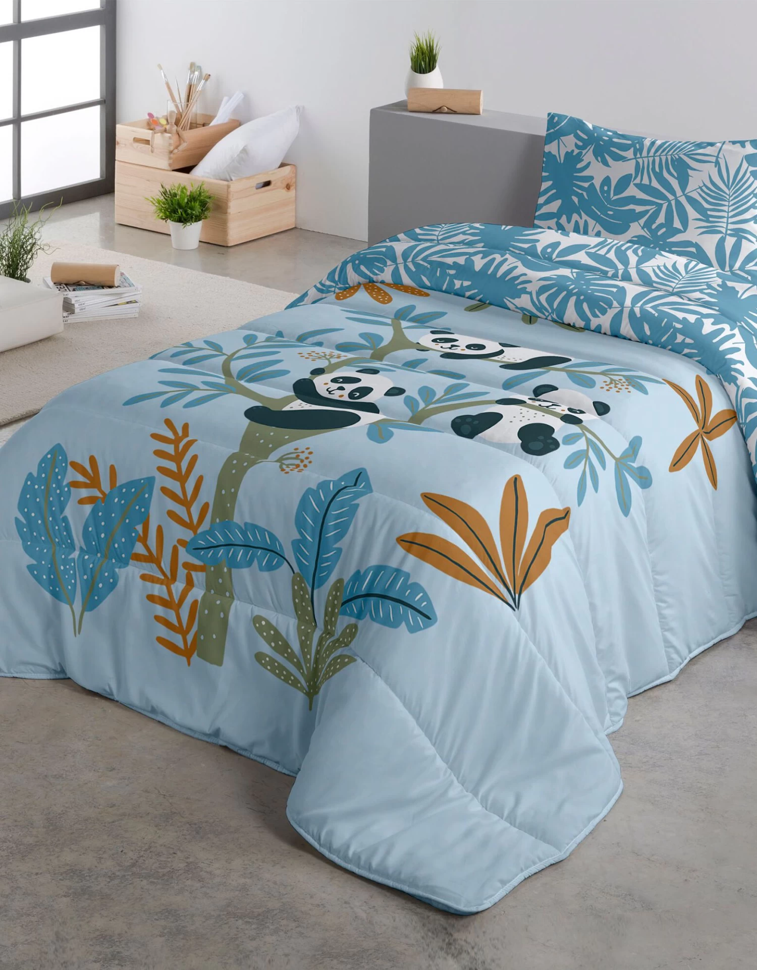 Couette Enfant Microfibre Pandas 200 G/m²