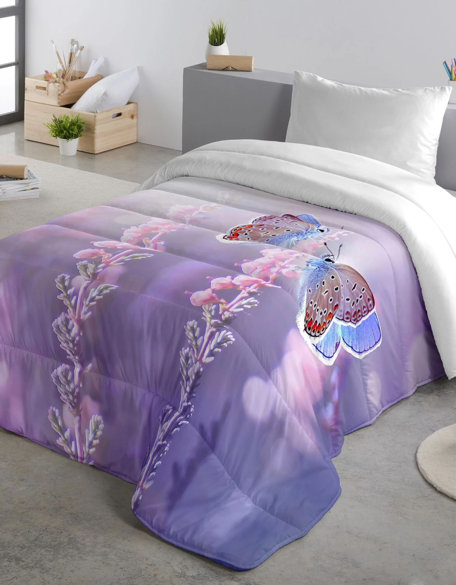 Couette Microfibre Imprimée Papillon 200 G/m² – Image 2