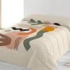 Couette Microfibre Imprimée Formes Abstraites 200 G/m²