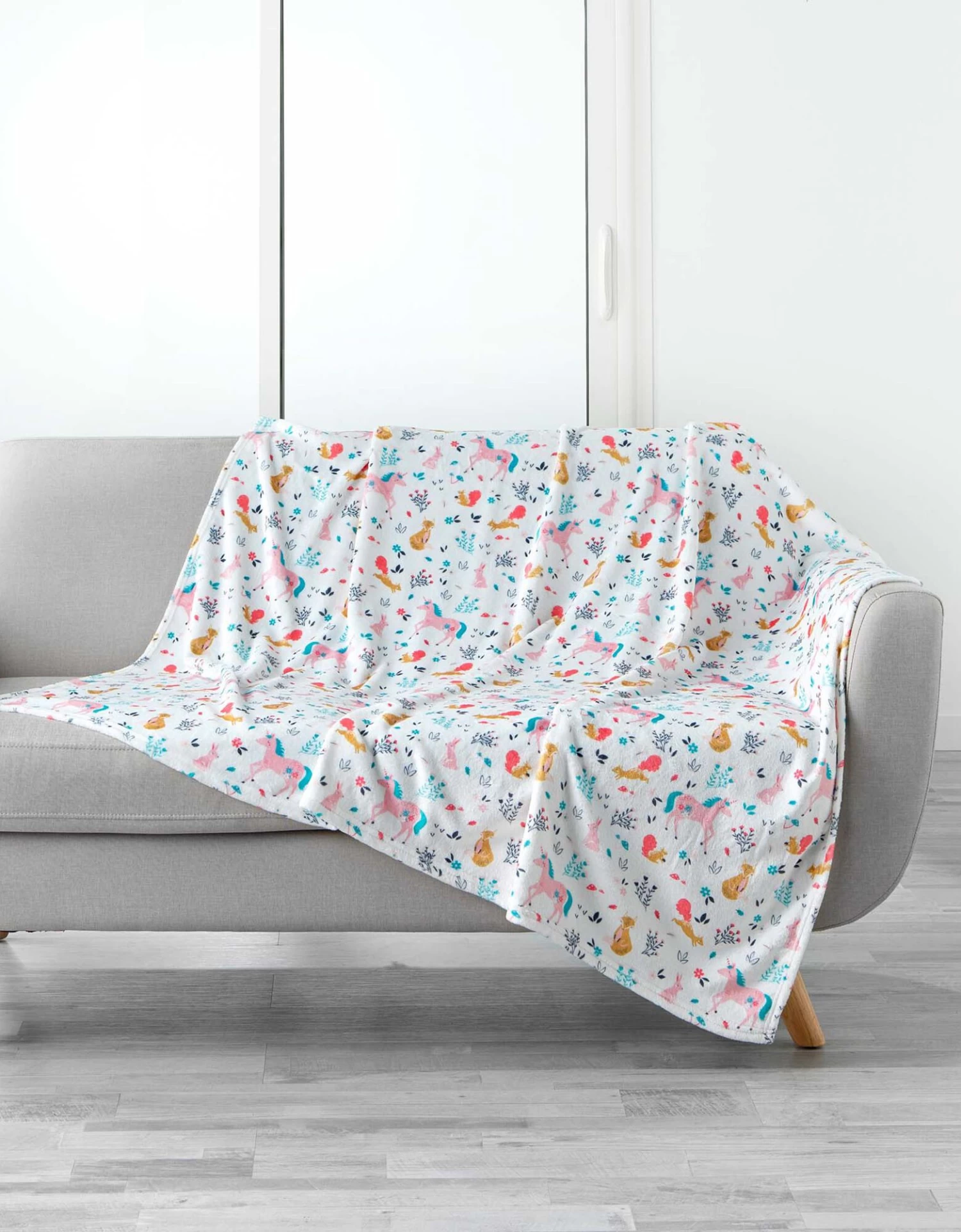 Plaid Flanelle Enfant Imprimé Princesse