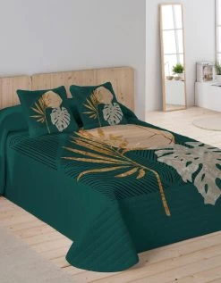 Couvre-lit Matelassé Imprimé Palmiers