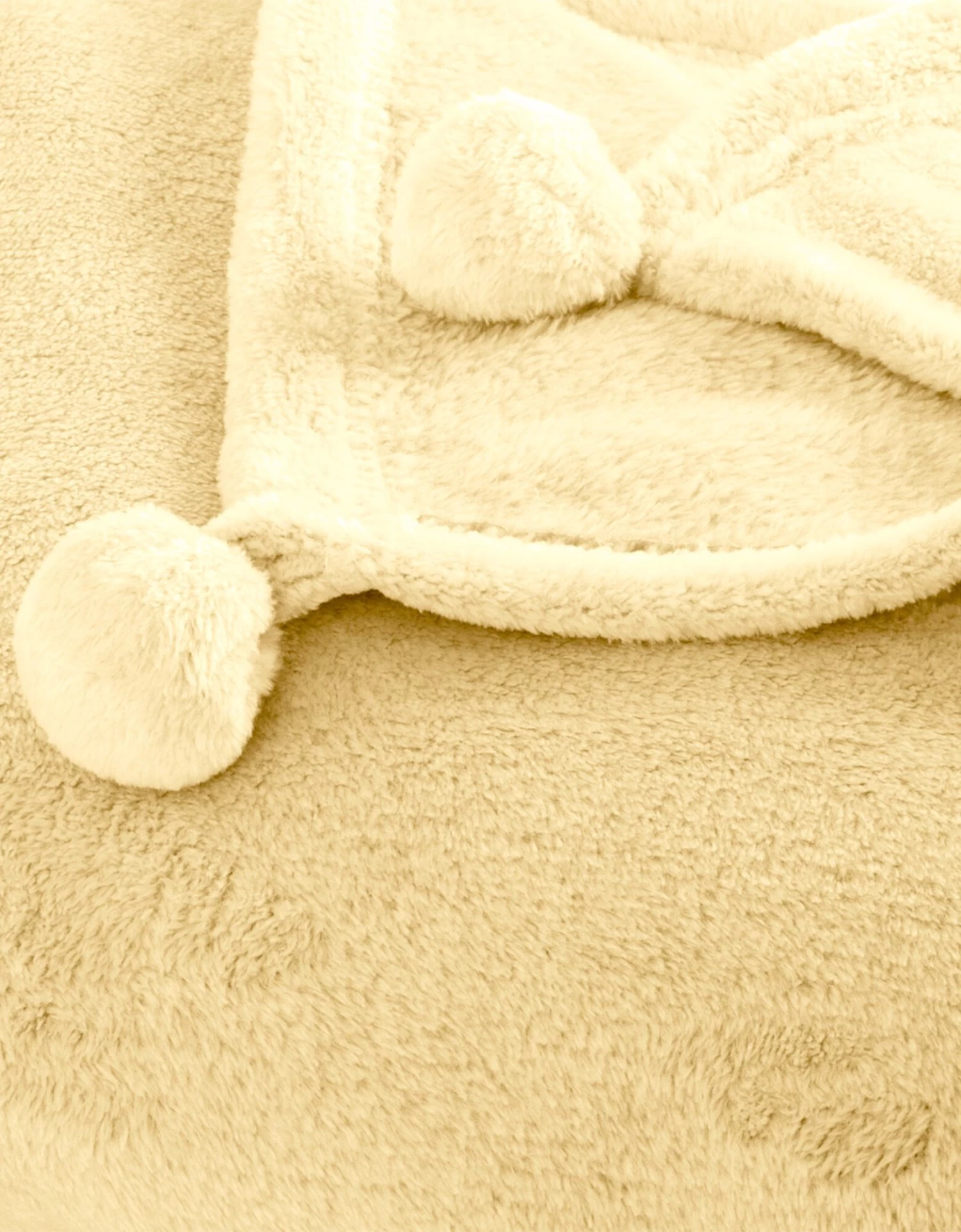 Plaid Uni à Pompons – Image 2