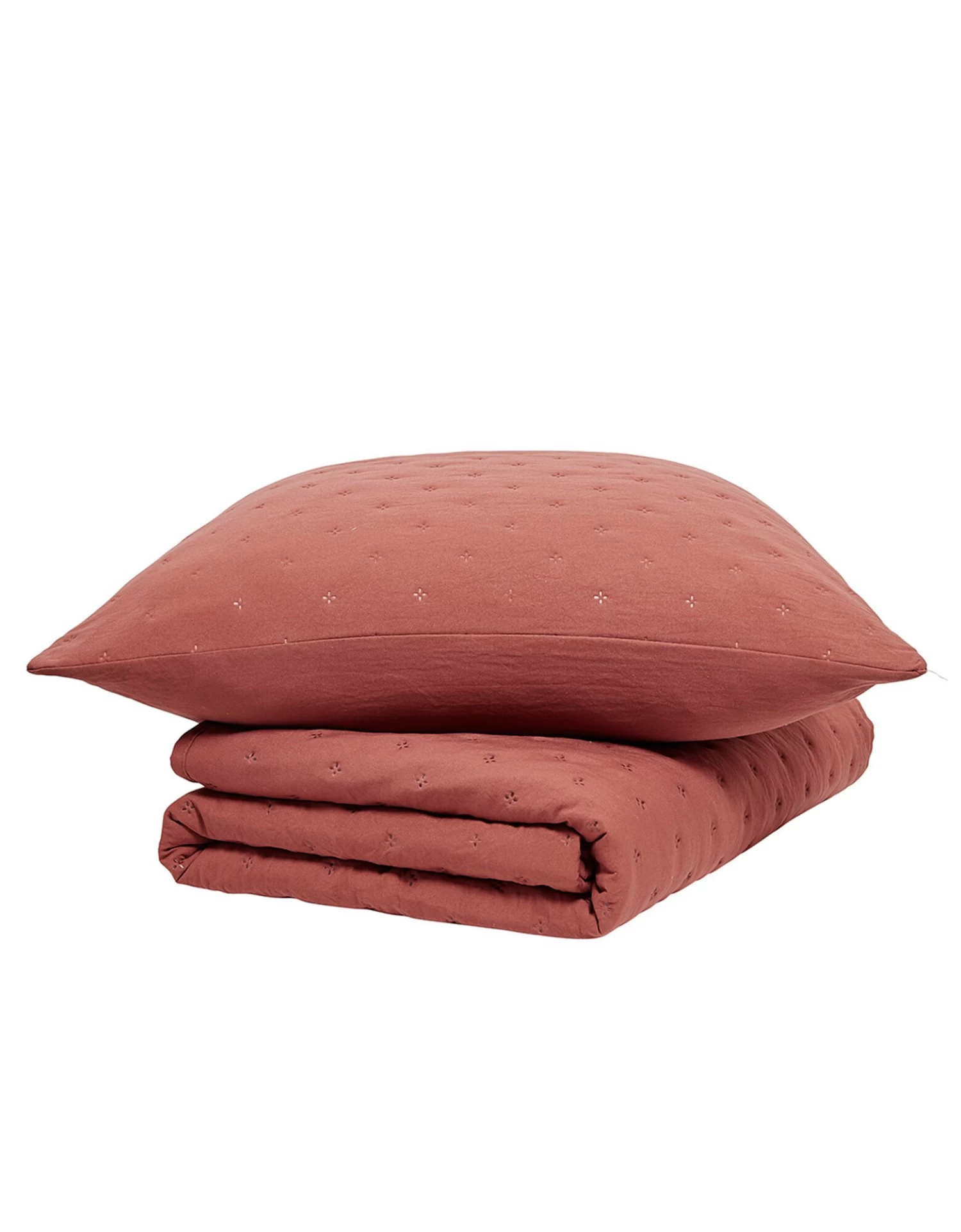 Ensemble Couvre-lit Uni Matelassé Reliefé – Image 2