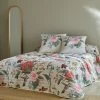 Couvre-lit Matelassé Imprimé Fleuri