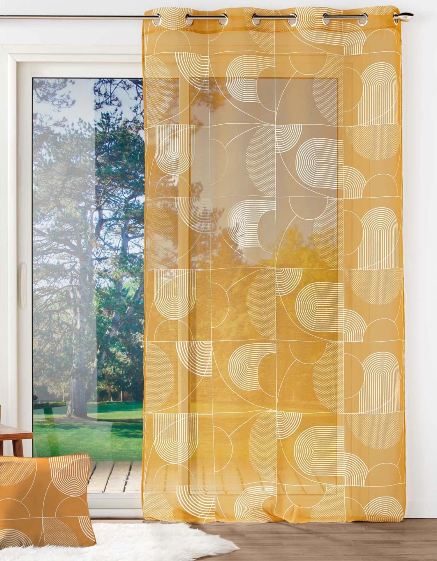 Voilage Imprimé Graphique – Image 2