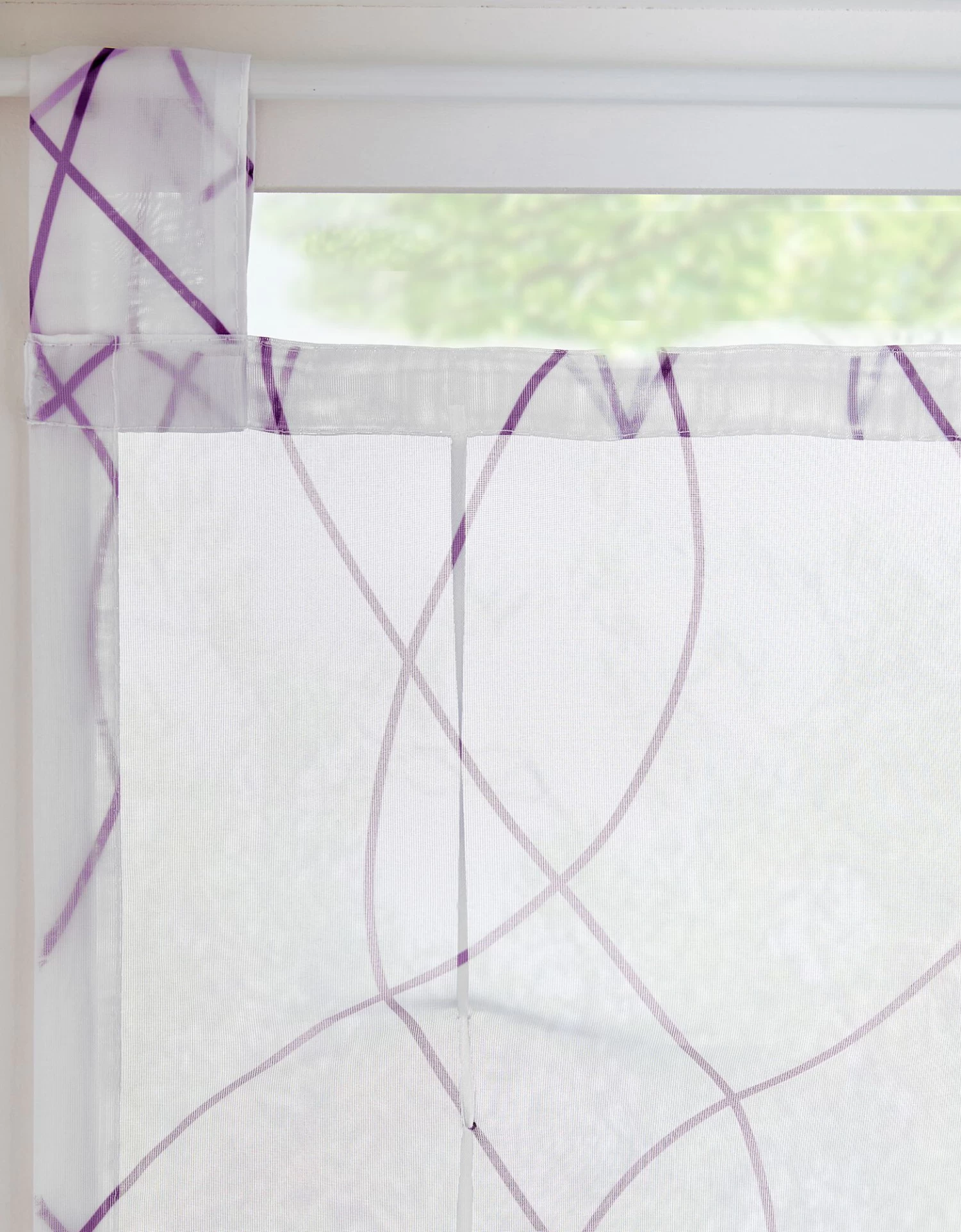 Store Remontable Polyester Imprimé Ondulant – Image 2