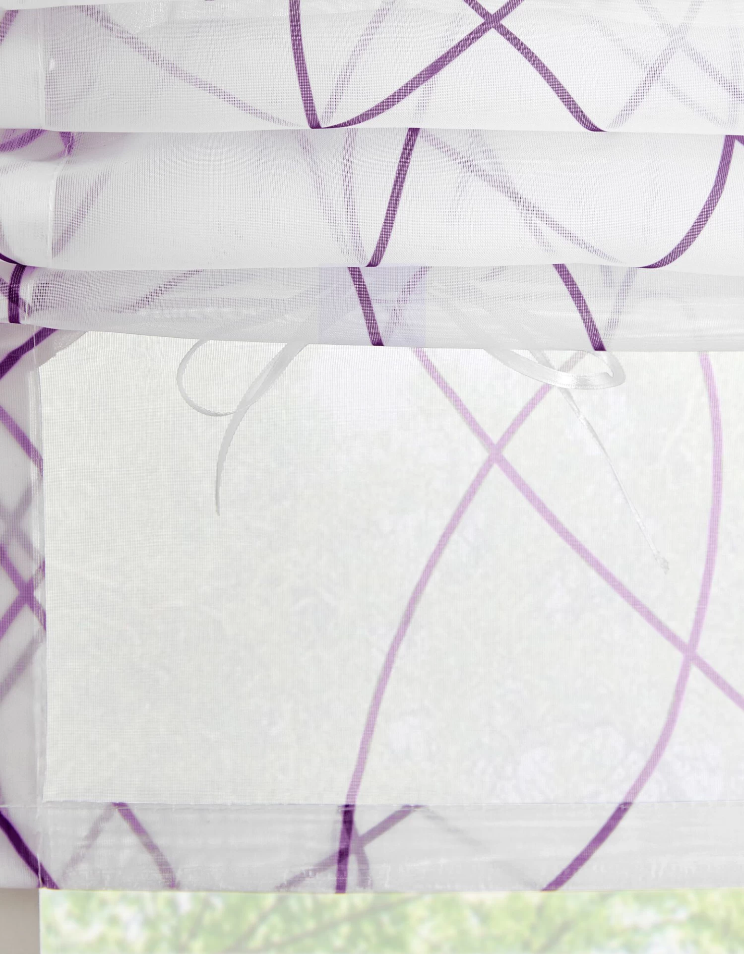 Store Remontable Polyester Imprimé Ondulant – Image 3