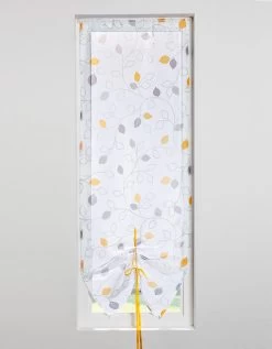 Store Vitrage Clairière Voile Imprimé Feuilles