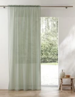 Panneau Voile Uni Finition Galon Fronceur