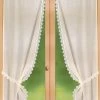 Rideau Macramé Finition Passe-tringle Embrasse Assortie - La Paire