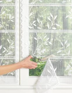 Rideau Modulable Dentelle Fleurs