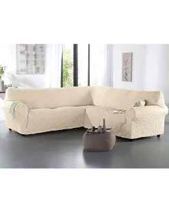 Housse Gaufrée Bi-extensible Spéciale Canapé D'angle