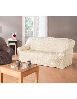 Housse Gaufrée Bi-extensible Canapé Fauteuil Accoudoirs