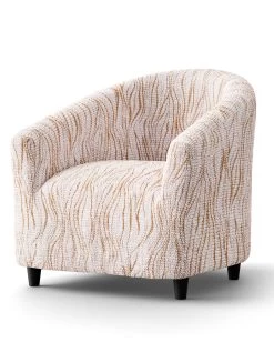 Housse Microfibre Bi-extensible Imprimé Vague Spéciale Fauteuil Cabriolet