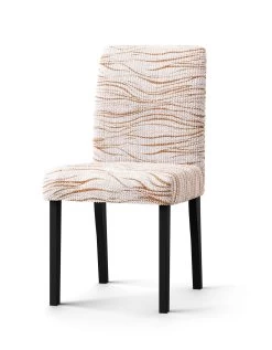 Housse Microfibre Bi-extensible Imprimé Vagues Spéciale Chaise