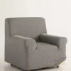 Housse Extensible Jacquard Graphique Fauteuil Canapé