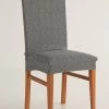 Housse De Chaise Extensible Jacquard Graphique