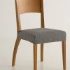 Housse Assise De Chaise Extensible Jacquard Graphique