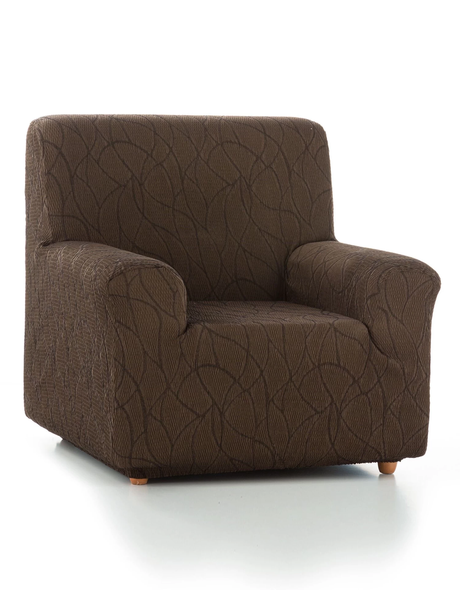 Housse Extensible Motif Jacquard Pour Fauteuil Et Canapé – Image 3