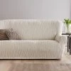 Housse De Salon Jacquard Extensible Imprimé "vagues"