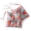 Galette De Chaise Imprimé Tropical - Lot De 2