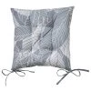 Galette De Chaise Carrée Imprimé Feuillage - Lot De 2