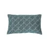 Coussin Rectangulaire Jacquard Velours Effet Géométrique