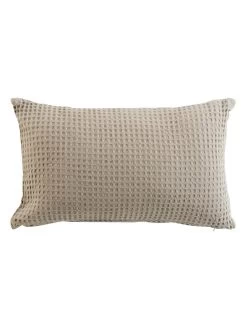 Coussin Déhoussable Nid D'abeille Coton Uni