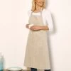 Tablier De Cuisine Uni Forme Bavette - Lin Coton