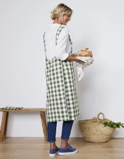 Tablier De Cuisine Carreaux Vichy, Forme Japonaise