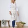 Tablier De Cuisine à Carreaux Vichy Forme Bavette
