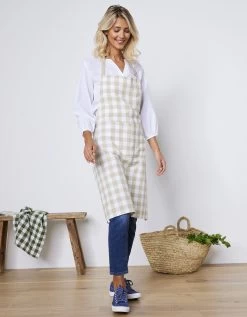 Tablier De Cuisine à Carreaux Vichy Forme Bavette