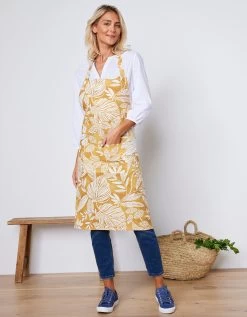 Tablier De Cuisine Forme Bavette Imprimé Végétal